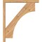 Ekena Millwork Westlake Block Smooth Bracket w/ Offset Brace, Western Red Cedar, 3 1/2"W x 24"D x 28"H BKT0402X24X28WTL05SWR - alternate 2